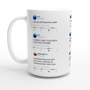 Kanye West Quotes Mok met 9 grappige tweets - Ontwerp A
