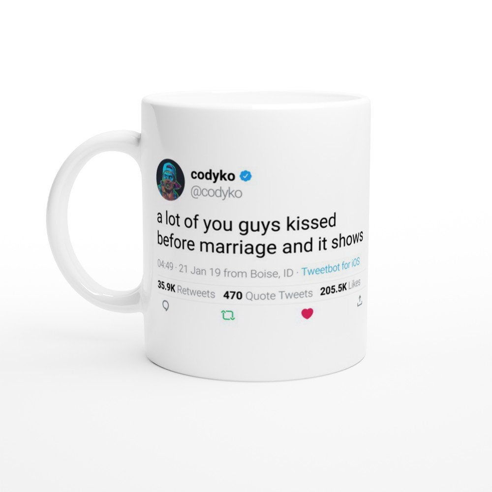 Mug Cody Ko Quote A Lot Of You Guys Kissed Before Mariage & It Shows On Twitter