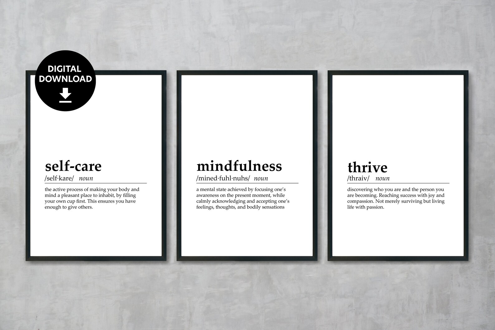 Mental Health Prints Therapist Office Decor Minimalist - Etsy UK