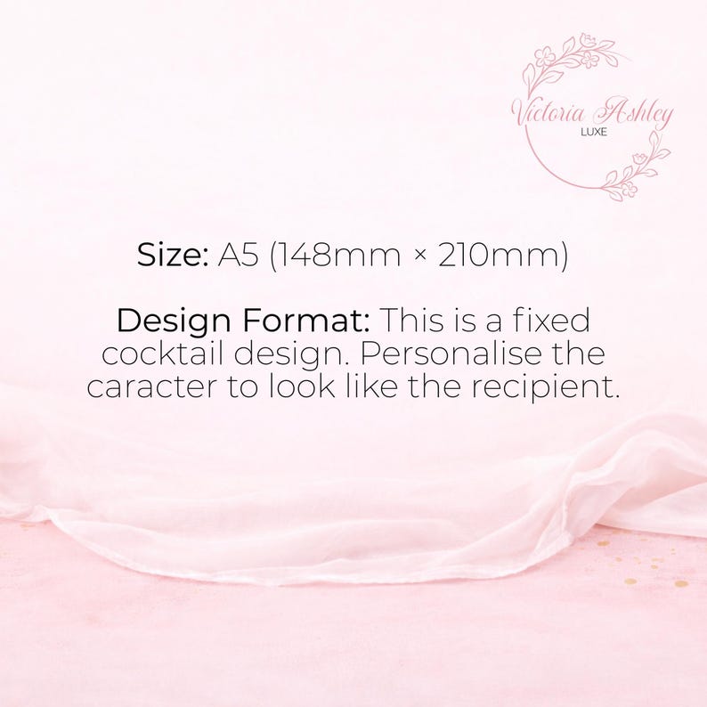 Tarjeta de San Valentín con margaritas (tamaño A5), impresa en cartulina martillada de 300 g/m². Tarjeta de felicitación con cóctel de margaritas, ideal para cualquier ocasión. imagen 8