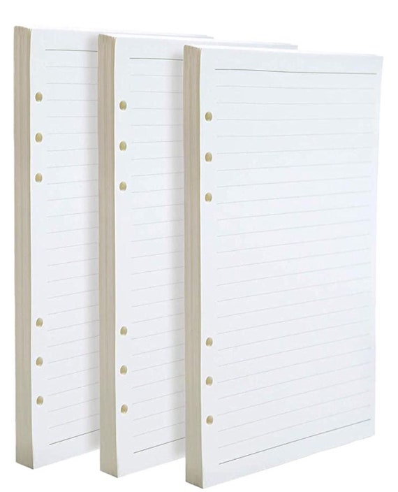 A5 Loose Leaf Binder Paper 45 Sheet Refill Thick Quality Line Etsy UK