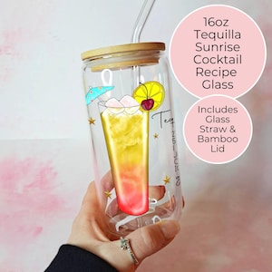 16oz Tequila Sunrise Cocktail Libby Glass, Upscale Luxury Party Drinkware, Chic Libby Glass Wedding Drinkware, Hen Festival Party Barware