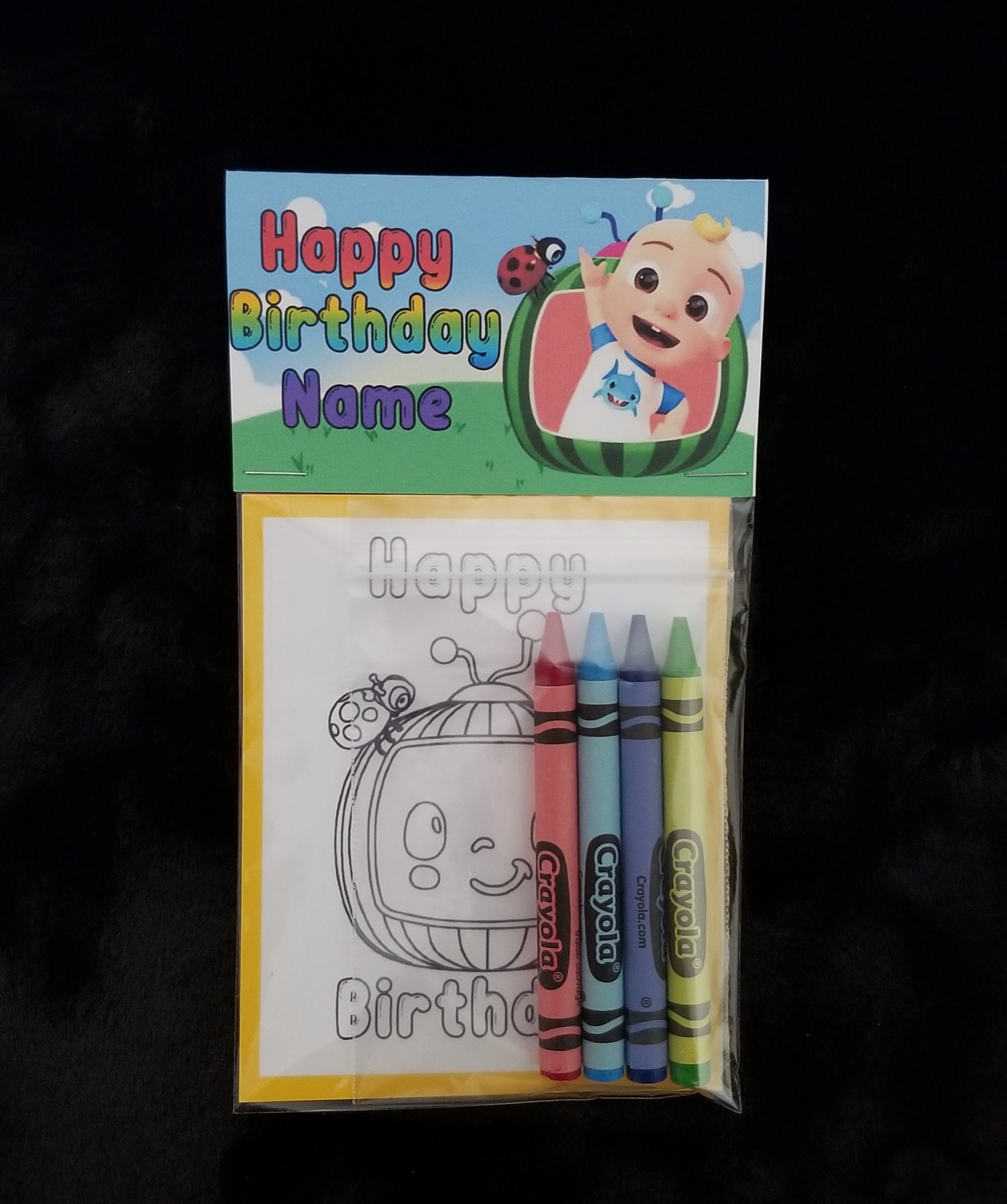 Themed Birthday Party Birthday Party Favor Inspired Mini Coloring Pages and Crayons