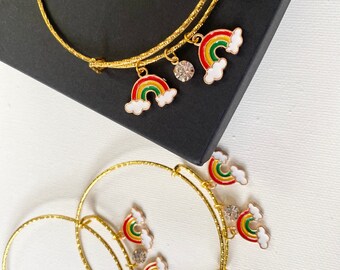 Rainbow Charm Bracelets