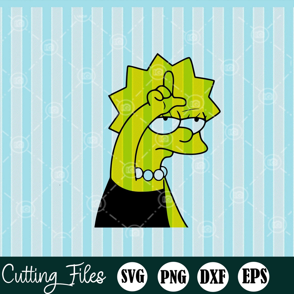 Lisa Svg Pointing Svg Simpson Svg animierte Sitcom Svg | Etsy