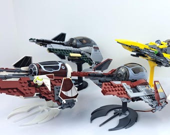 Soporte de exhibición Lego Star Wars JEDI ORDER Base de exhibición de vuelo impresa en 3D Múltiples opciones de tamaño y color