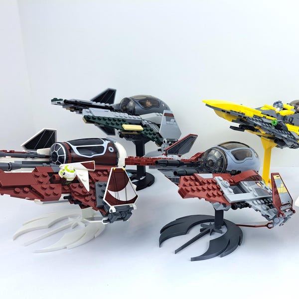 Soporte de exhibición Lego Star Wars JEDI ORDER Base de exhibición de vuelo impresa en 3D Múltiples opciones de tamaño y color