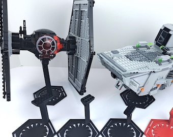 Soporte de exhibición Lego Star Wars FIRST ORDER Base de exhibición de vuelo impresa en 3D Múltiples opciones de tamaño y color