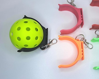 Pickleball Holder- Clip on Backpack or Bag- Single or Double Ball Belt or Hook- Many Colors!