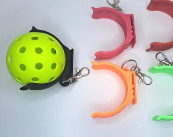 Soporte para Pickleball: con clip para mochila o bolso, para una o dos pelotas, cinturón o gancho: ¡muchos colores!