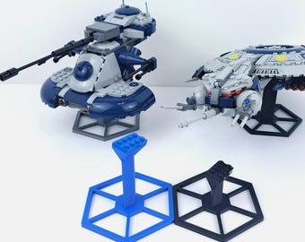 Soporte de exhibición Lego Star Wars SEPRATIST ALLIANCE Base de exhibición de vuelo impresa en 3D Múltiples opciones de tamaño