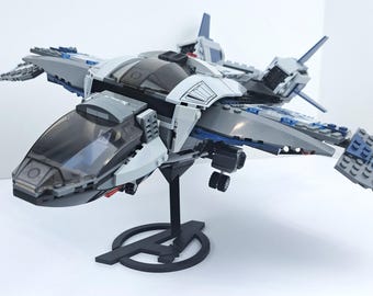 Expositor Lego para naves espaciales Quinjet de los Vengadores de Marvel - Base de exhibición de vuelo impresa en 3D