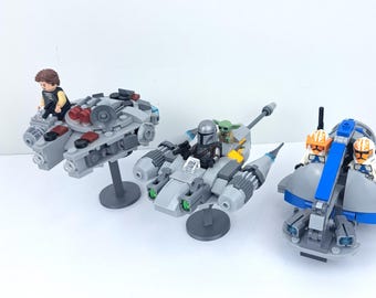 Expositor Lego Mini: Multipack de minifiguras de Star Wars: cazas, aviones, helicópteros y speeders