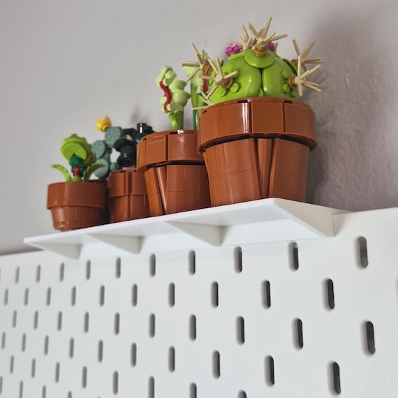 Top Shelf for IKEA Skadis Pegboard- 3D Printed- Home Office Craft Hobby Storage Organization Display-Multiple Size and 20+ Color Options
