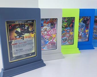 Raw Slab | Trading Card Display | Toploader Case | Magnetic Display Case / Protector | TCG, Pokemon, Magic, Sports Cards | 20+ Color Options