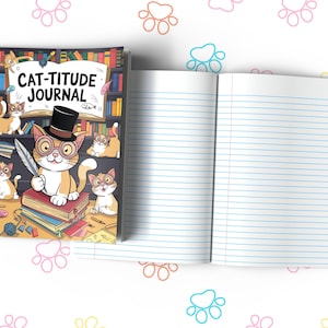 Cat-titude Journal Composition Notebook for Journaling, Therapy, Self-Care, Anxiety, Mindfulness, Affirmations & Wellness Writing