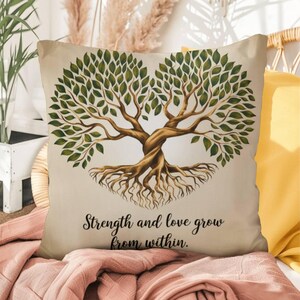 Força e amor crescem de dentro: autocuidado com travesseiros internos/externos para relaxamento, atenção plena e bem-estar emocional