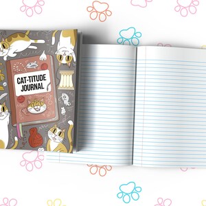 Cat-titude Journal Composition Notebook for Journaling, Therapy, Self-Care, Anxiety, Mindfulness, Affirmations & Wellness Writing