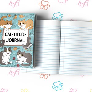 Cat-titude Journal Composition Notebook for Journaling, Therapy, Self-Care, Anxiety, Mindfulness, Affirmations & Wellness Writing