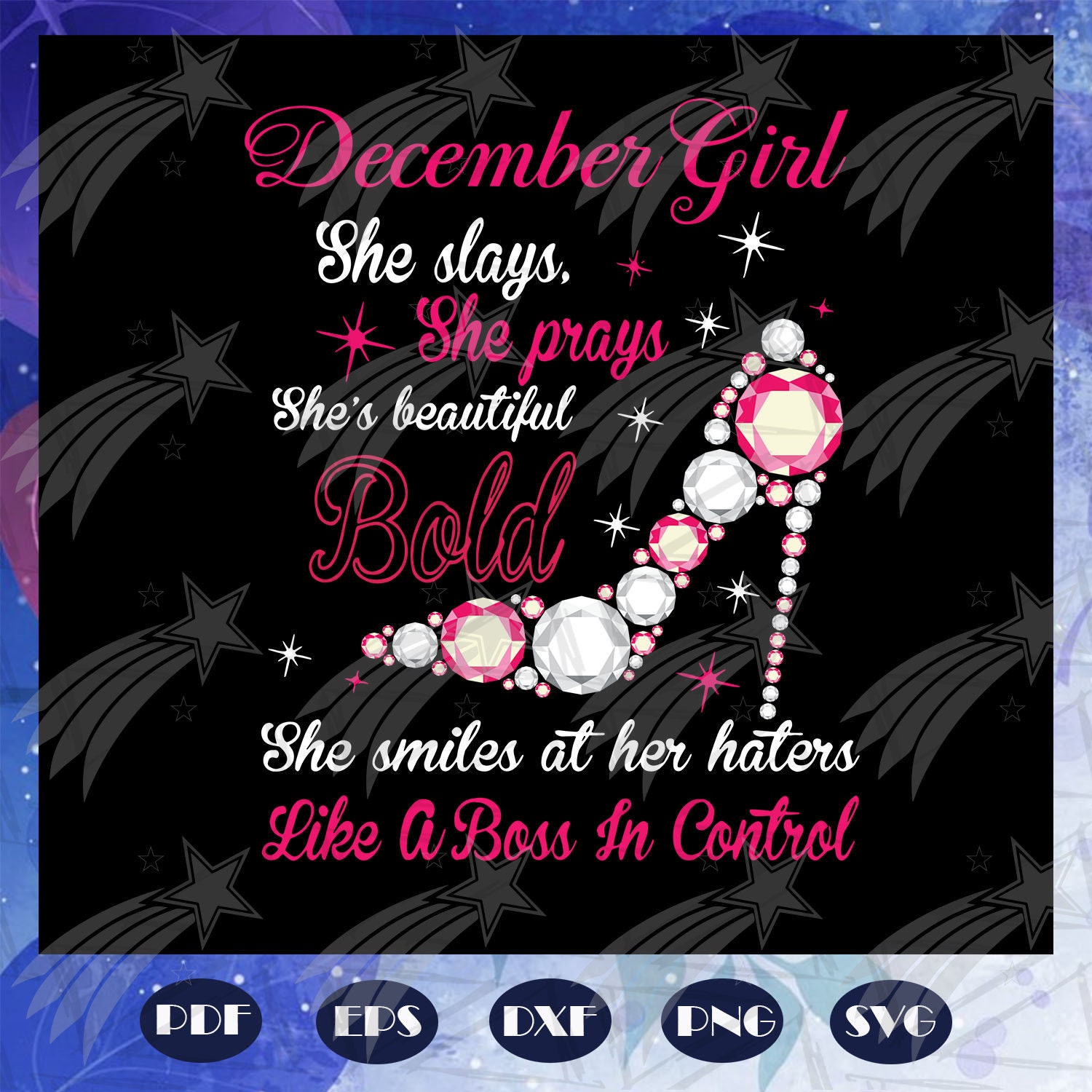 December girl svg Born In December Living My Best Life Etsy