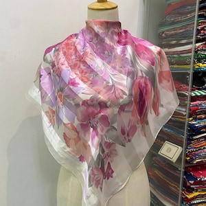 Vintage Yves Saint Laurent Silk Scarf Yves Saint Laurent Silk Muffler Yves Saint Laurent Silk Neck Scarf Yves Saint Laurent Silk Neck Warmer
