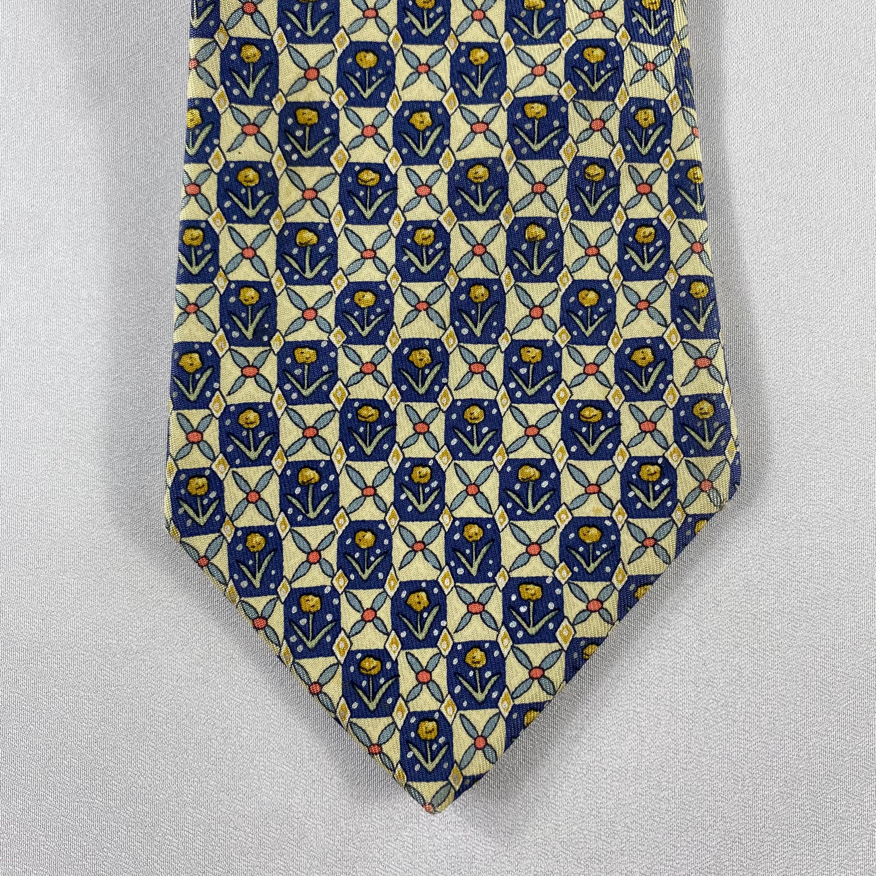 Vintage Hermès Paris Silk Tie 7757 FA, Authentic Hermès Neck Tie