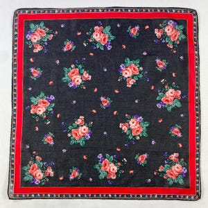 Christian Dior Vintage Christian Dior Handkerchief, Christian Dior Pocket Square, Christian Dior Scarf, Vintage Christian Dior Bandana