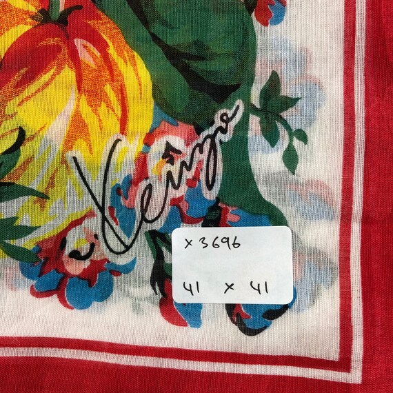 KENZO 花柄シルクスカーフ – bed