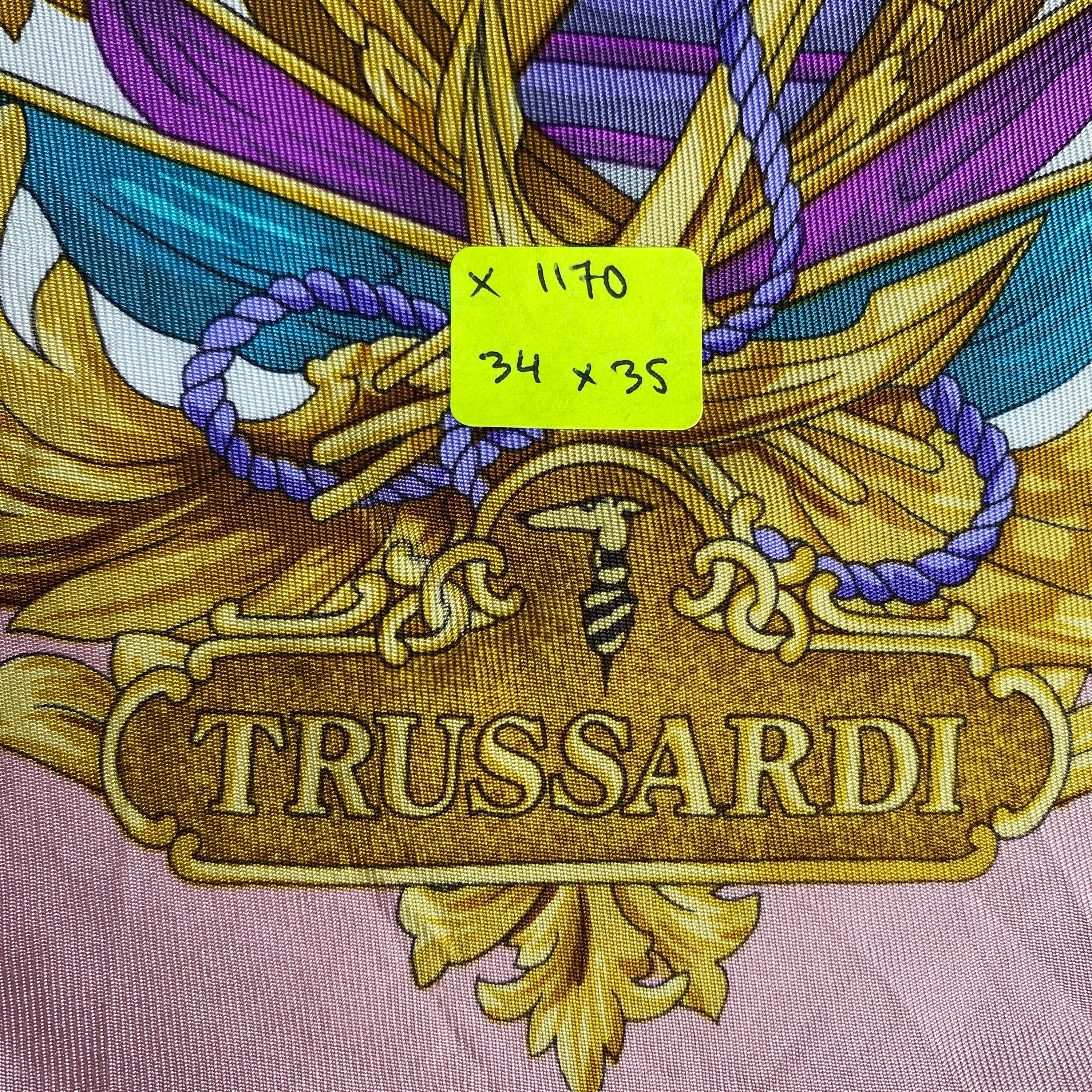 Vintage Trussardi Silk Scarf Trussardi Silk Muffler Vintage  display picture 1