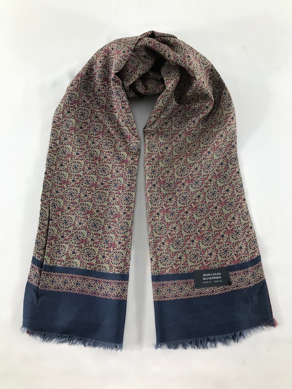 Vintage Jean Louis Scherrer Silk Scarf, Jean Louis Scherrer Silk