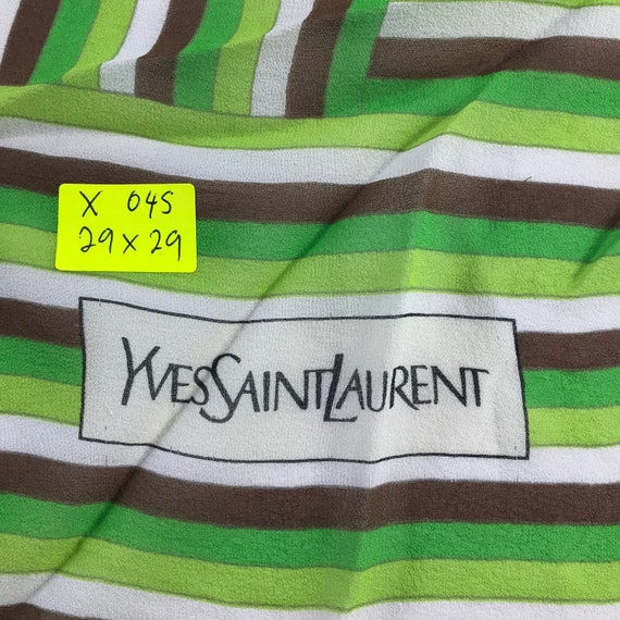 Vintage Yves Saint Laurent Silk Scarf Yves Saint … - image 6