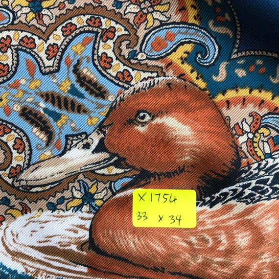 Vintage Silk Scarf, Vintage Silk Neck Scarf, Vintage 80s
