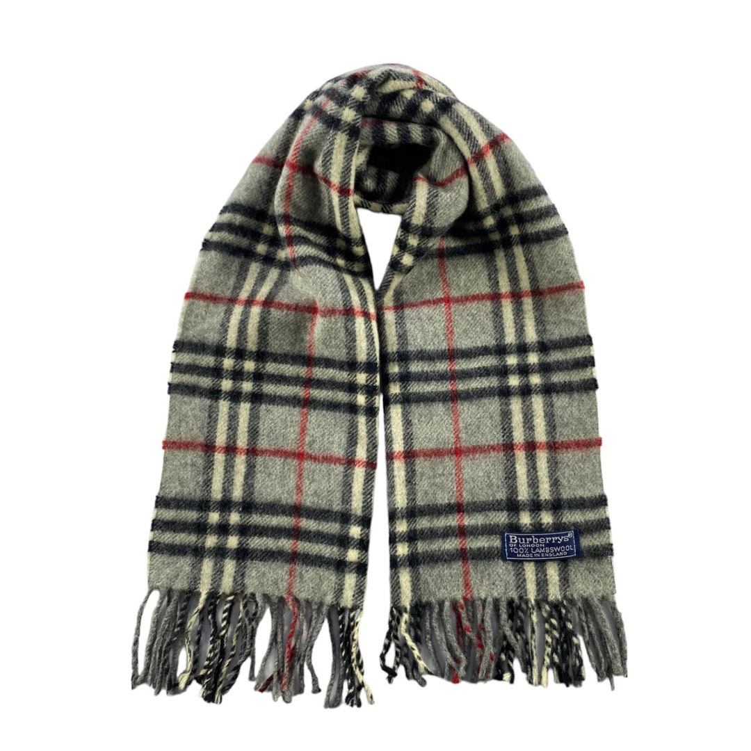 Vintage Burberry Scarf Burberry Wool Scarf Vintage Burberry Wool