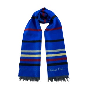 小物 CristianDior design muffler Christian Dior Scarf Muffler Vintage Dior Wool Scarves Dior Unisex