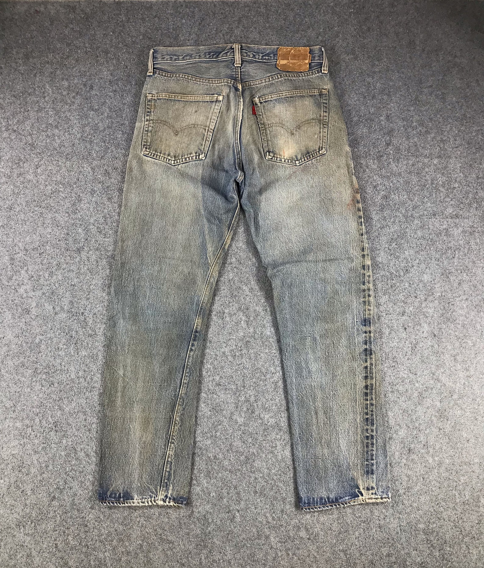 Vintage 70s Mud Wash Levis 501 Redline Jeans 32x30 Red Tab Etsy