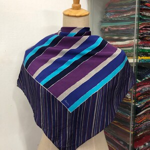 Vintage Silk Scarf, Twill Silk Scarf, Vintage Silk Muffler, Vintage Neck Scarf, Vintage Neck Accessories, Vintage Italian Silk Scarf,