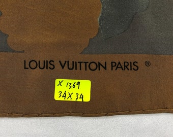 Vintage Louis Vuitton Scarf Muffler Pure Lambswool LV Monogram -   Ireland