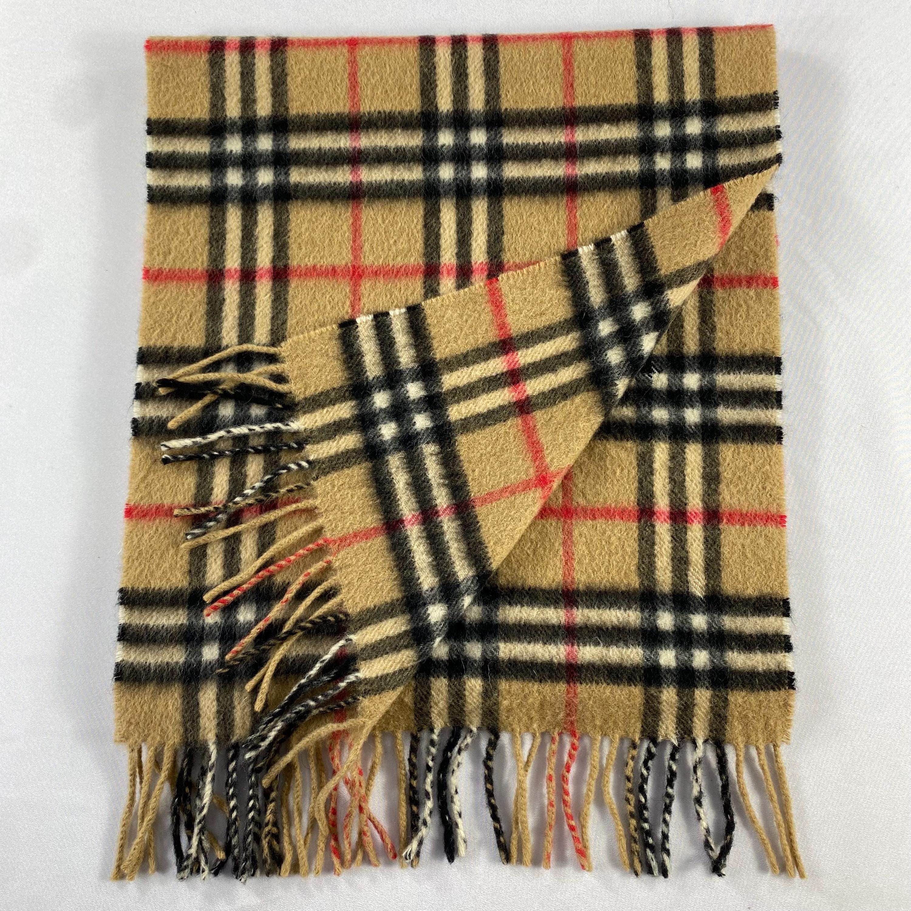 ハ*ナ様 ヴィンテージ　Burberrys pure cashmere マフラー 美品✨バーバリーズ ピュアカシミヤ 白タグ ヴィンテージ マフラー