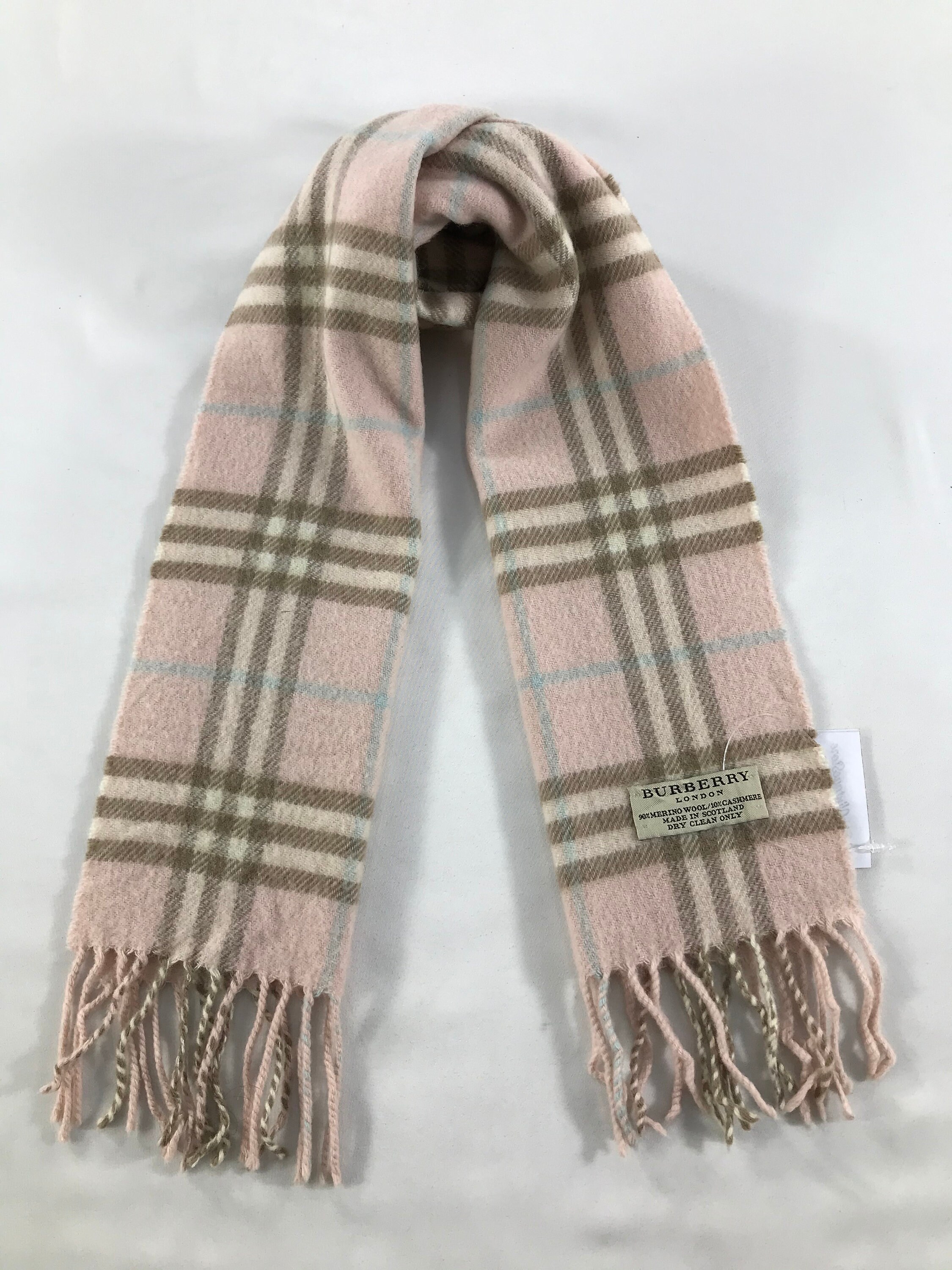 burberry wool scarf vintage