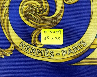 Vintage Hermes Silk Scarf Les Tuileries by Joachim Metz Hermes