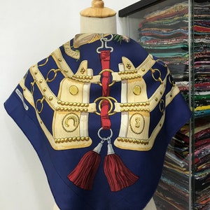Vintage Hermes Aux Champs Silk Scarf Hermes Silk Muffler Hermes 34x34 Vintage Hermes Foulards Hermes Neck Scarf Hermes Shawl