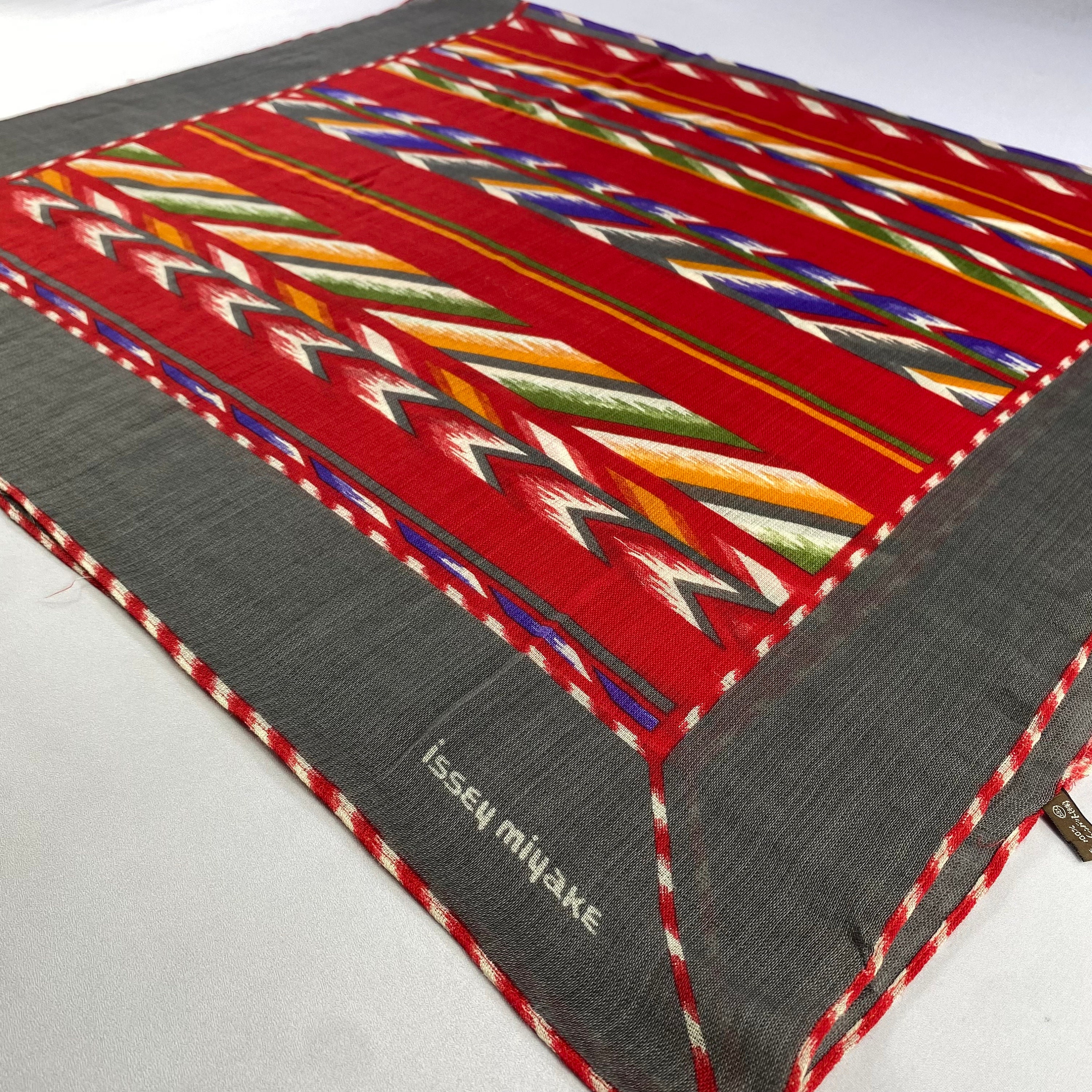 Vintage Issey Miyake Scarf, Issey Miyake Neckerchief, Vintage