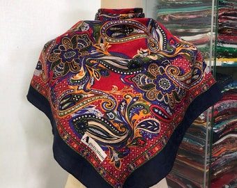 【CELINE】★Vintage★SQUARE SCARF 55 シルク＆綿 スカーフ CÉLINE Vintage Silk Scarf – Friday Candy