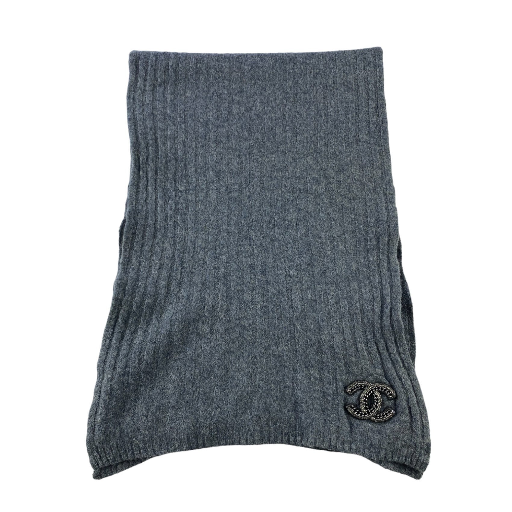Chanel Scarf Black Cashmere - Designer WishBags