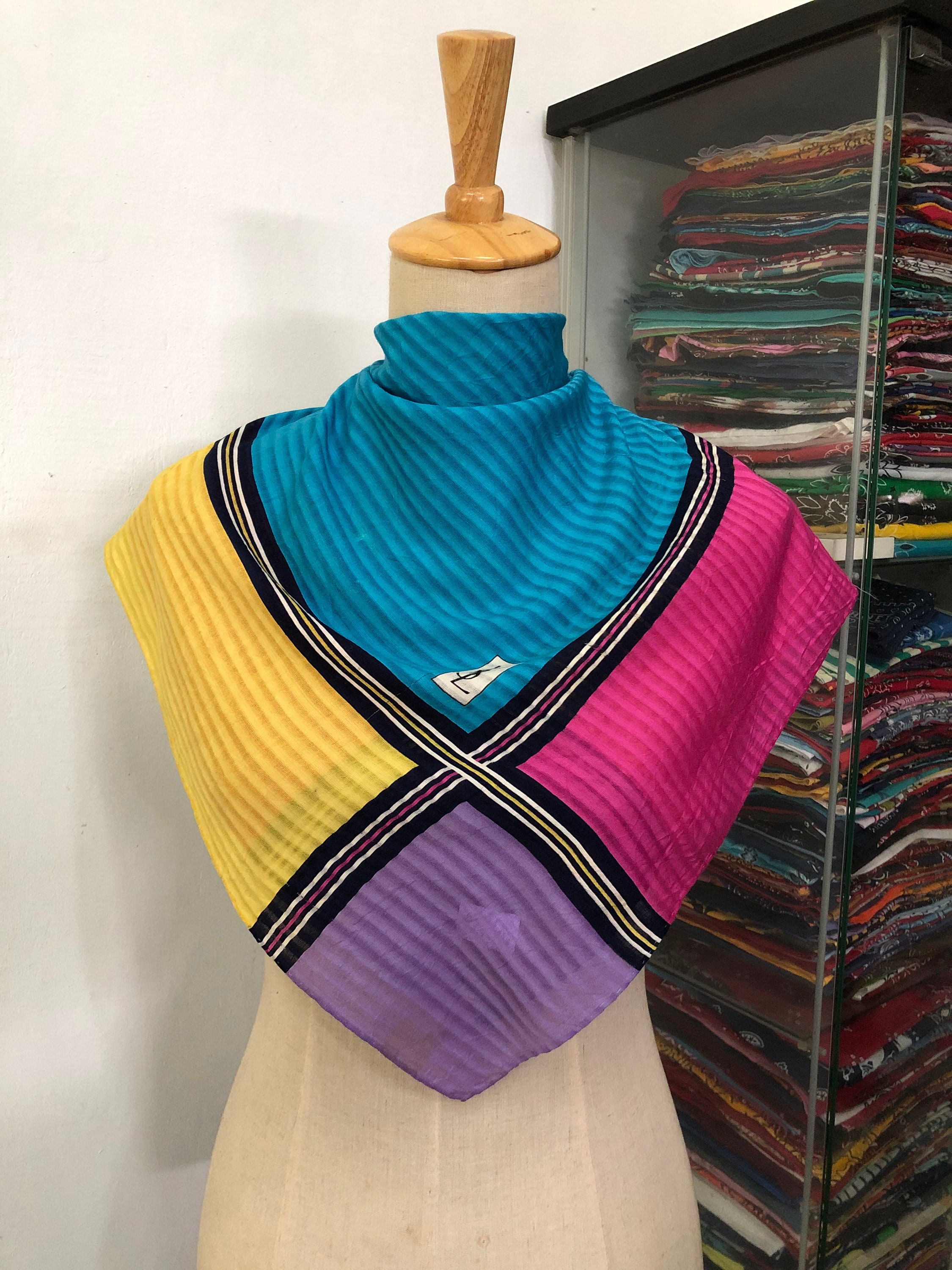 YVES SAINT LAURENT silk scarf