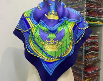 New Hermes Silk Scarf 90 La Ligne Coup De Fouet by Pierre Marie