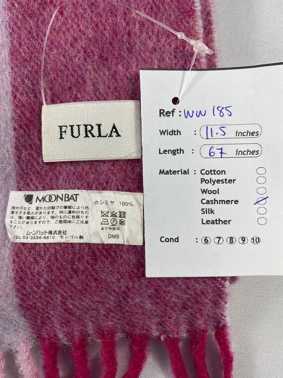 Vintage Furla Scarf Muffler Furla Cashmere Muffle… - image 6