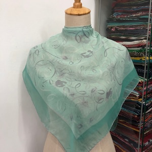 Vintage Christian Dior Silk Scarf Christian Dior Shawl Dior Silk Muffler Christian Dior Silk Head Scarf Vintage Dior Scarf Dior Neck Scarf