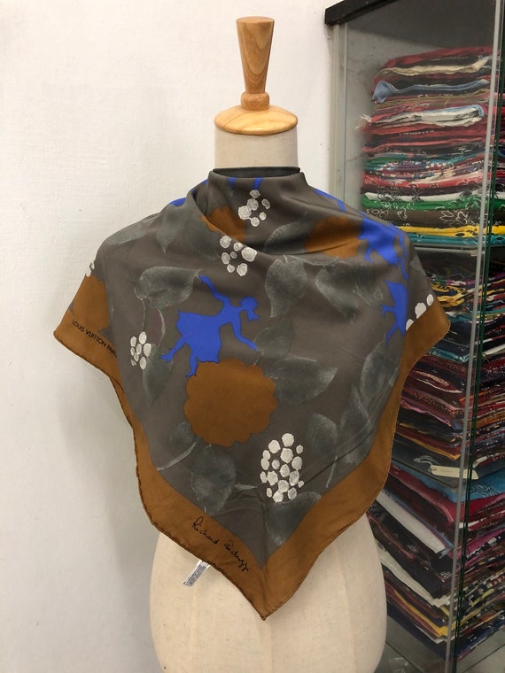 Vintage louis vuitton store silk scarf