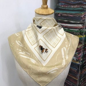 Vintage Burberry Silk Scarf, Burberry Silk Muffler, Vintage Burberry Neckerchief, Burberry Silk Muffler, Vintage Burberry Shawl